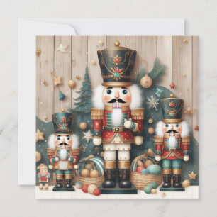 Nutcracker Frohe Weihnachtsgrüßkarte Feiertagskarte