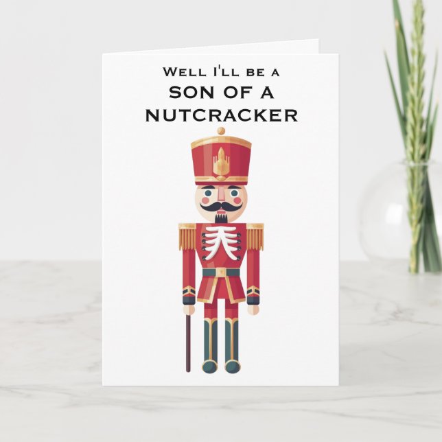 Nutcracker Fun Christmas Holiday Greeting Card Karte (Vorderseite)