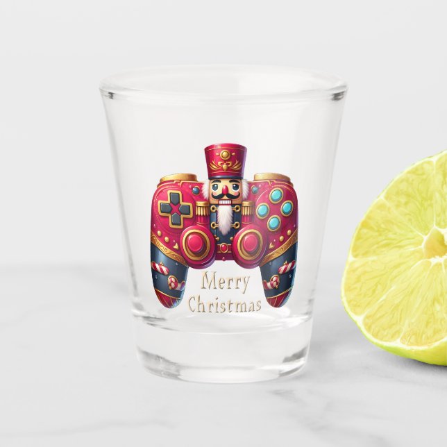 Nutcracker Game Controller Shootglas Schnapsglas (Vorderseite)