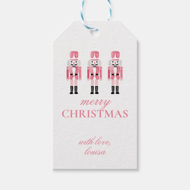 Nutcracker-Gift-Tags (benutzerdefinierbar) Geschenkanhänger (Vorderseite)