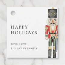 Nutcracker Happy Holidays Weihnachtsgeschenke Tags