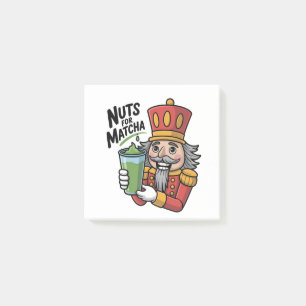 Nutcracker Holding Matcha Latte Lustige Nüsse für Post-it Klebezettel
