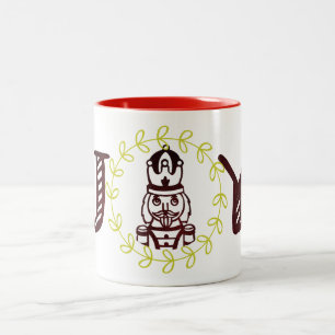 Nutcracker Holiday Frohe Weihnachten Zweifarbige Tasse