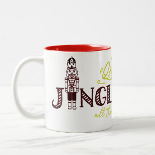 Nutcracker Holiday Frohe Weihnachten Zweifarbige Tasse