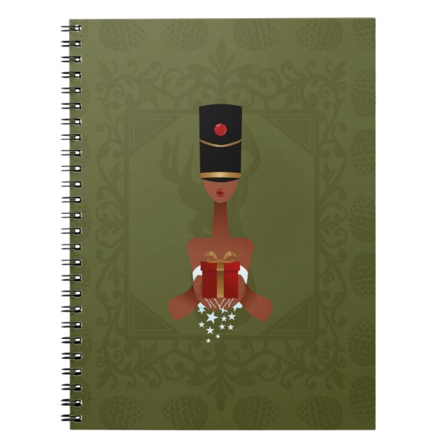 Nutcracker Holiday Geschenk Weihnachts-Spiral-Note Notizblock (Vorderseite)
