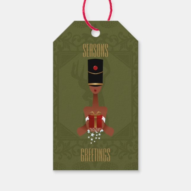 Nutcracker Holiday Geschenk Weihnachtsgeschenke Ta Geschenkanhänger (Vorderseite)