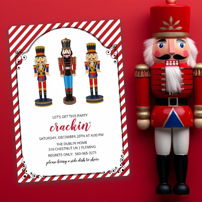 Nutcracker Holiday Weihnachten Party Einladung (Von Creator hochgeladen)