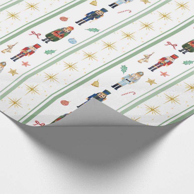 Nutcracker Holiday Wrapping Paper Geschenkpapier (Ecke)