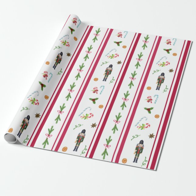 Nutcracker Holiday Wrapping Paper Geschenkpapier (Ungerollt)
