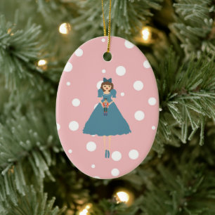 Nutcracker Illustration Christmas Design Classic C Keramik Ornament