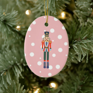 Nutcracker Illustration Christmas Design Classic Keramik Ornament