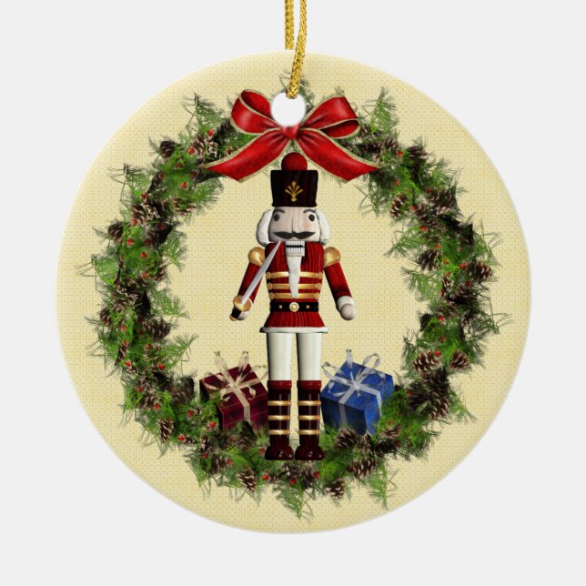 Nutcracker Joyeux Noël French Ornament (Vorne)