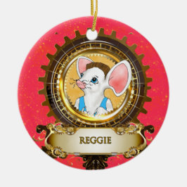 Nutcracker Keramik Circle Ornament Reggie