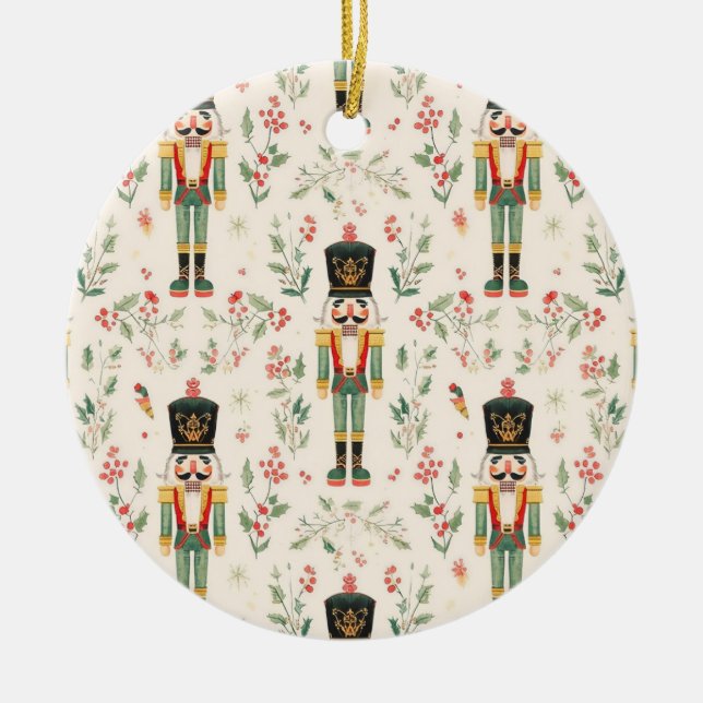 Nutcracker Keramik Ornament (Vorne)