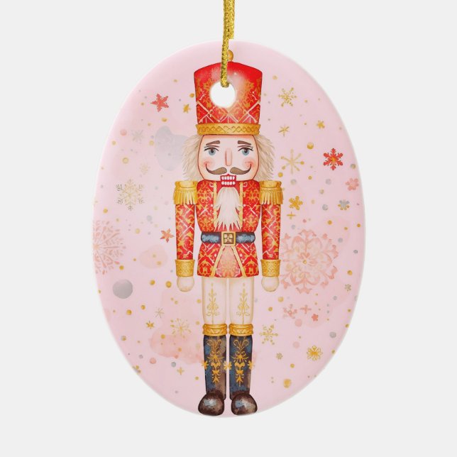 Nutcracker Keramik Ornament (Vorne)