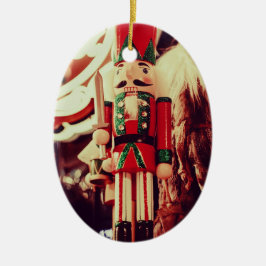Nutcracker Keramik Ornament
