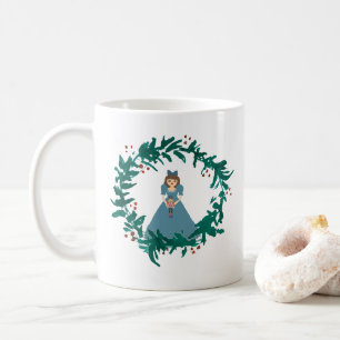 Nutcracker Kränz Malerei Weihnachten Kaffee Tasse