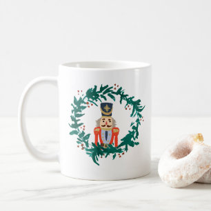 Nutcracker Kränz Malerei Weihnachten Kaffee Tasse