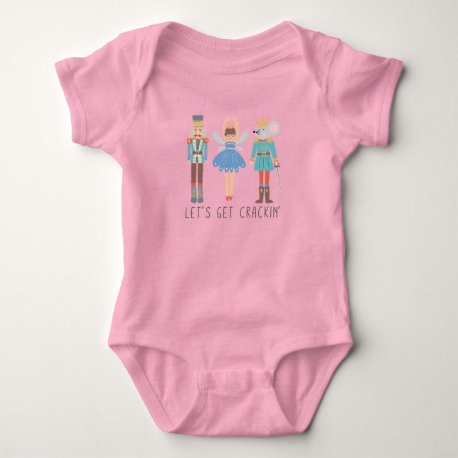 Nutcracker Lass uns Unisex Baby Bodysuit Cracking Baby Strampler (Vorderseite)