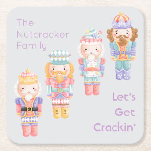 Nutcracker, lasst uns Crackin holen Rechteckiger Pappuntersetzer
