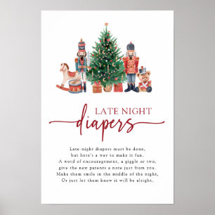 Nutcracker Late Night Windeln Schild