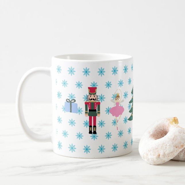 Nutcracker Let it Snow Weihnachten Kaffee Tasse (Mit Donut)