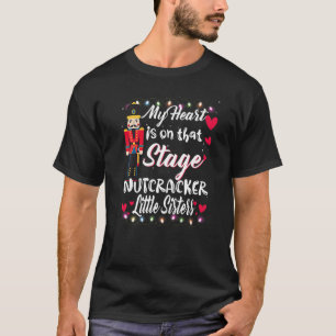 Nutcracker Lit Sis Liebe Ballett Tanz Little Siste T-Shirt