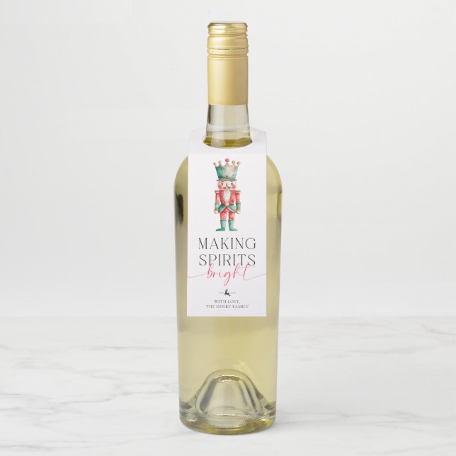 Nutcracker Making Spirituosen Helle Weihnachtsgesc Flaschenanhänger (Auf Flasche)