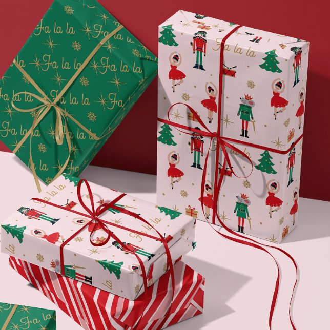 Nutcracker Maus King Ballet Pink Weihnachten Geschenkpapier Set (Von Creator hochgeladen)