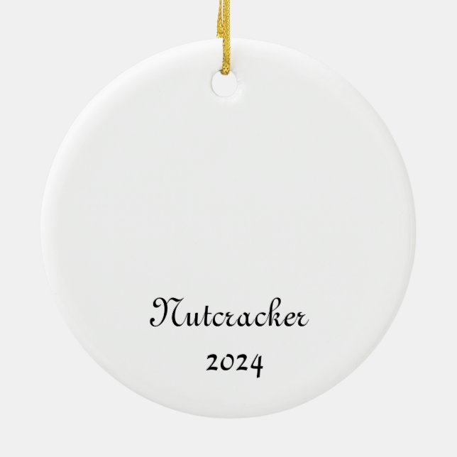 Nutcracker Maus/Koch/Engel-Ornament Keramik Ornament (Hinten)