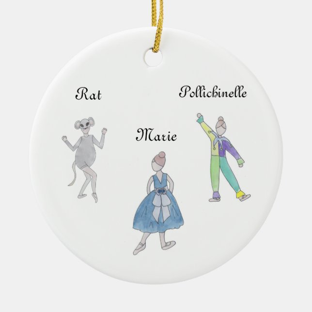 Nutcracker Maus/Pollichinelle Keepake Ornament (Vorne)
