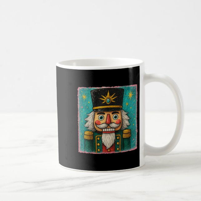 Nutcracker Merry Christmas Men Women Kids Painting Kaffeetasse (Rechts)