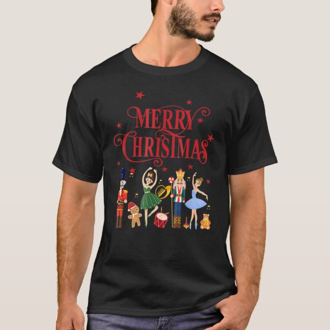 Nutcracker Merry Xmas Sugar Plum Fairy Nutcracker  T-Shirt (Vorderseite)