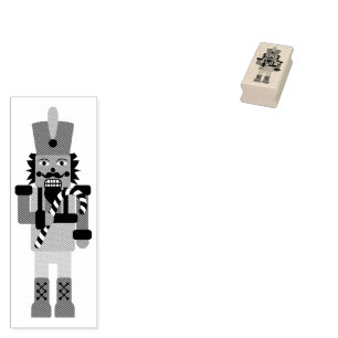 Nutcracker mit Candy Cane Gummistempel