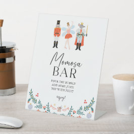 Nutcracker Momosa Bar Christmas Baby Shooter Sockelschild