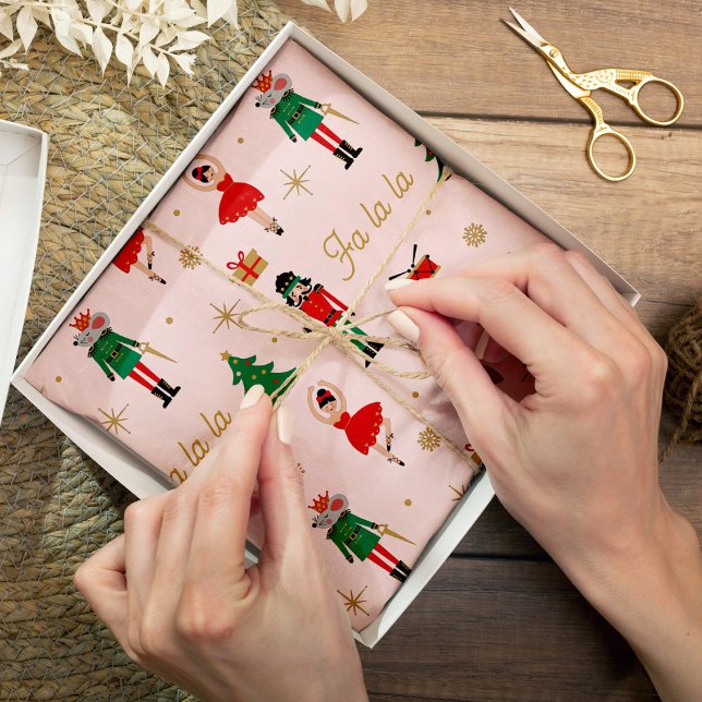 Nutcracker Mouse King Pink Ballet Weihnachten Seidenpapier (Von Creator hochgeladen)