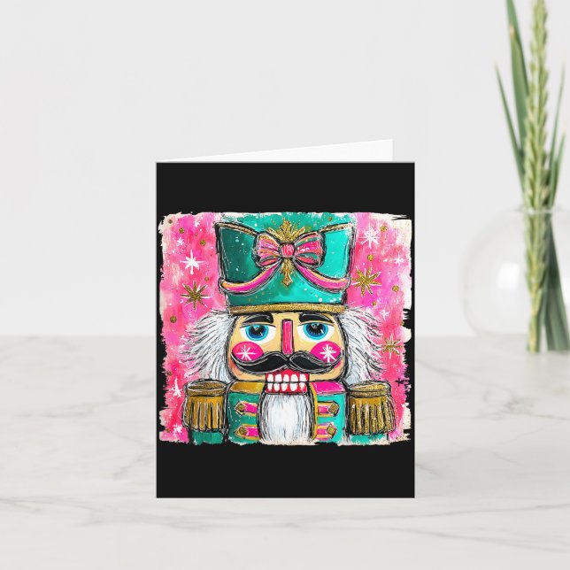 Nutcracker Nuts Xmas Pajamas Holiday Christmas Wat Karte (Vorderseite)