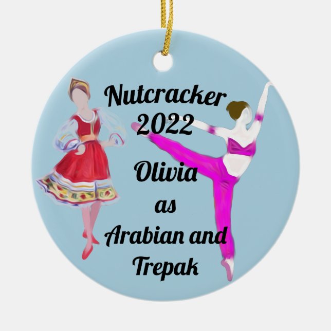 Nutcracker-Ornament- Arabian und Trepak-Keramik C Keramik Ornament (Vorne)