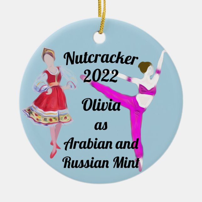 Nutcracker-Ornament - arabische und russische Münz Keramik Ornament (Vorne)