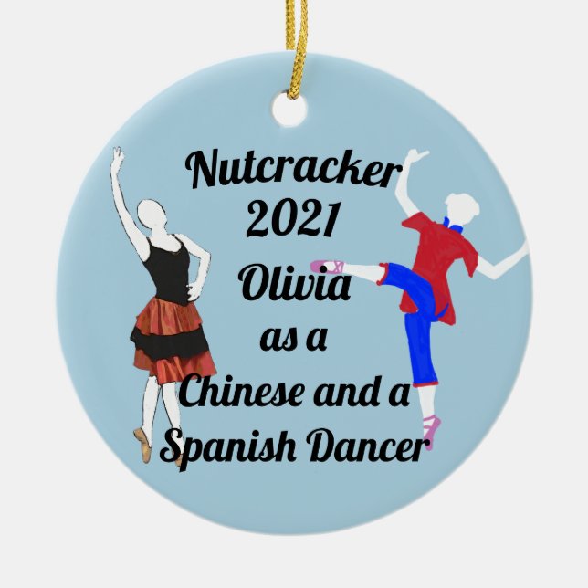Nutcracker Ornament Chinese und Spanish Dancer (Vorne)
