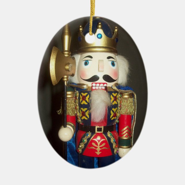 Nutcracker Oval Ornament (Vorne)
