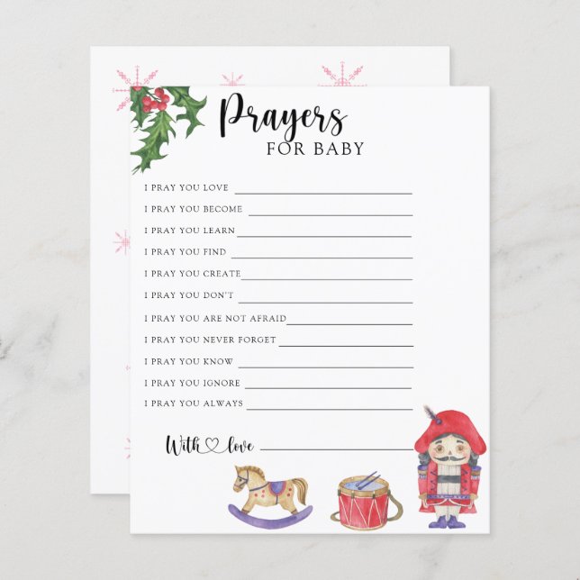 Nutcracker - Party | Gebete für Baby (Vorne/Hinten)