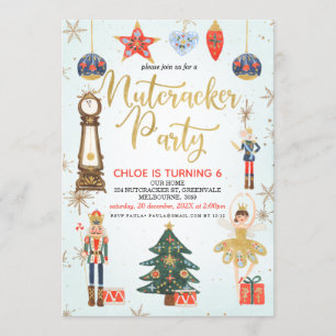 Nutcracker Party Geburtstagseinladung Einladung