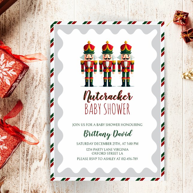 Nutcracker Party Weihnachtsdusche Einladung (Von Creator hochgeladen)