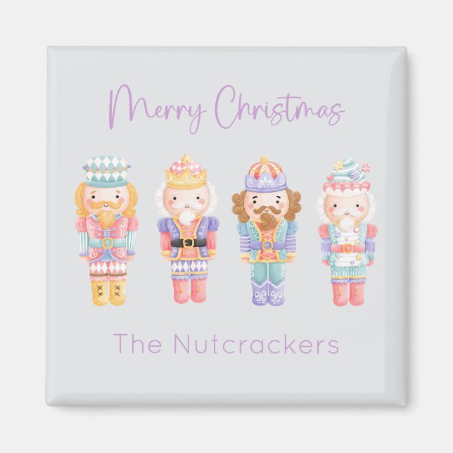 Nutcracker Pastel Christmas Magnet (Vorne)
