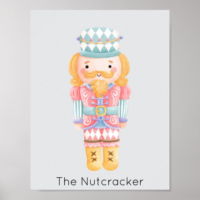 Nutcracker Pastel Christmas Poster (Vorne)