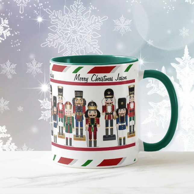 Nutcracker personalisieren Name und Weihnachtsgrüß Tasse (Von Creator hochgeladen)
