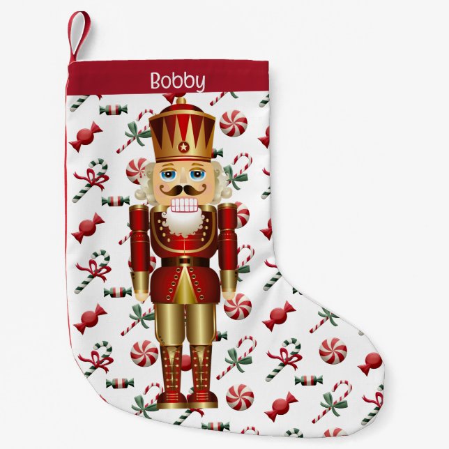 Nutcracker Personalisieren Name Weihnachts-Strumpf Kleiner Weihnachtsstrumpf (Vorderseite)