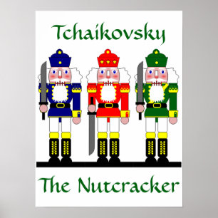 Nutcracker Personalisiertes Weihnachtsballgeschenk Poster