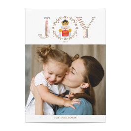 Nutcracker Prince Holiday Foto Card Feiertagskarte